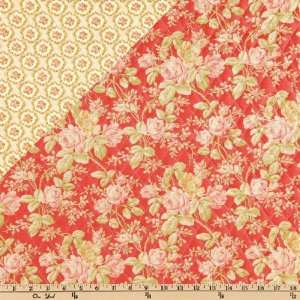  42 Wide Moda Mill House Inn Double Sided Quilted Rose Red 