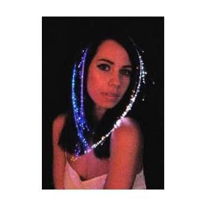 Glow in the Dark Extensions   Barrette with Fiber Optic 