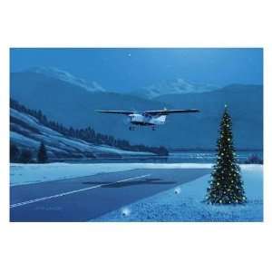  AOPA Foundation Airplane Landing Christmas Card Health 