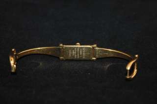 GUCCI 1500 L Women 18K Gold Plated Bracelet WATCH  