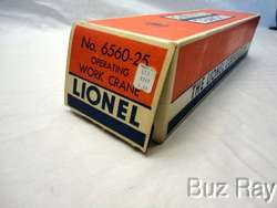 Lionel 6560 25 Bucyrus Erie Crane  OB  