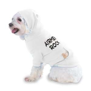 Airmen Rock Hooded (Hoody) T Shirt with pocket for your Dog or Cat XS 