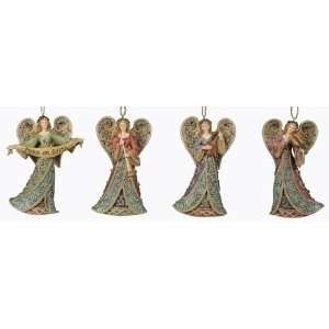  Pack of 8 Happy Holidays Pine Berry Angel Christmas 