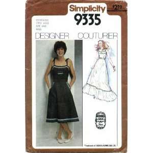  Simplicity 9335 Sewing Pattern Designer Couturier Sundress 