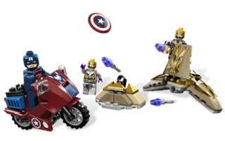 LEGO Marvel Super Heroes 6865 Captain Americas Avenging NIB Free 