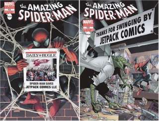 Amazing Spiderman 666 ltd Jetpack variant 2 PACK +OBAMA  