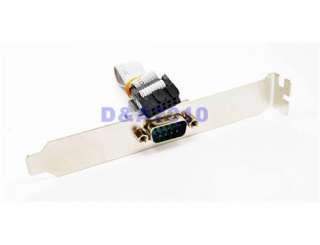   pin DB9 RS232 Motherboard Com Port Ribbon Cable Connector slot Bracket