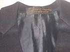 PIERRE CARDIN Twill Wool Double Breasted Black Blazer S
