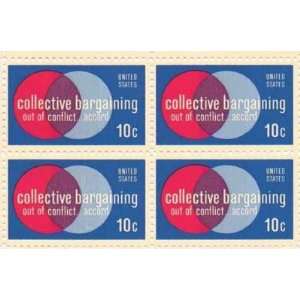 Collective Bargaining Set of 4 x 10 Cent US Postage Stamps NEW Scot 