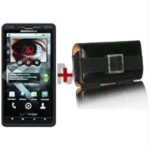   Case Leather Pouch Combo For Verizon Motorola Droid X MB810 Home