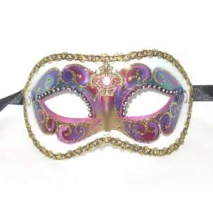    Pink Colombina Arco Venetian Masquerade Mask