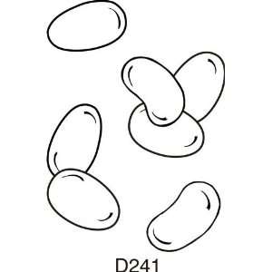  Jelly Bean Jumble Background Rubber Stamp Arts, Crafts 