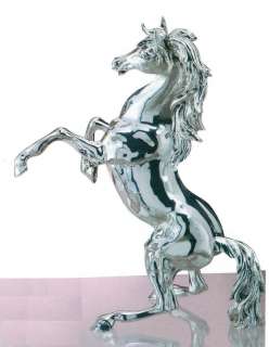 Sculpture Statue Horse Silver 925 Made in Italy 45 cm  