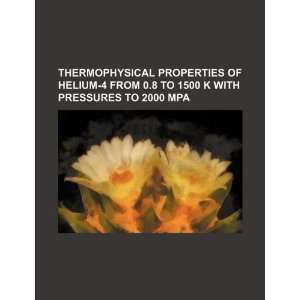  Thermophysical properties of helium 4 from 0.8 to 1500 K 