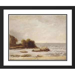  Courbet, Gustave 23x20 Framed and Double Matted Marine De 