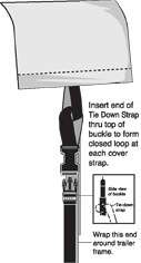 Taylor Made Boat Cover Tie Down Kit 12 Straps TAY55740  