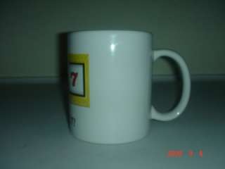 HIT THE JACK POT HOT 3 RED 777 CASINO COFFEE CUP NEW  