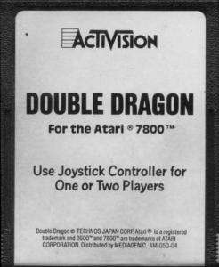 Double Dragon Atari 7800 WHITE LABEL RARE ARCADE FUN 047875150508 