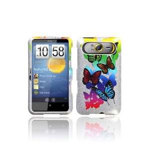  HTC T Mobile HD7 Graphic Case   Butterfly Garden Sparkle 