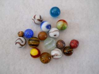 17 BEAUTIFUL OLD,VINTAGE,ANTIQUE MARBLES SG 792  