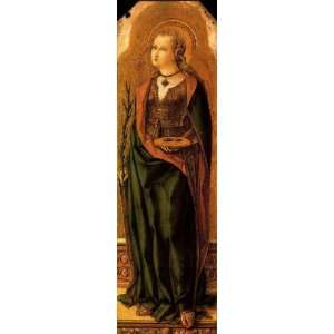 Hand Made Oil Reproduction   Carlo Crivelli   32 x 106 inches   Saint 