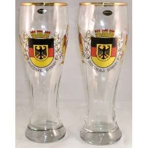 German Hefeweizen2 PKWheat Beer Glasses 