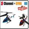 Channel GYRO Metal Power Fly RC Blue/Red 16cm Helicopter + USB 