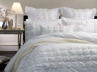 PEARL WHITE Captivating Charm King Quilt Cover Set  