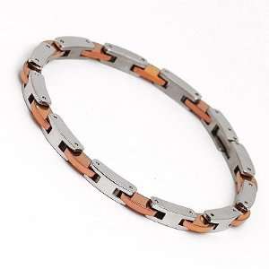  mymoment Mens Brown Solid 316LStainless Steel Solid Chain 