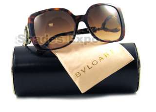 NEW BVLGARI SUNGLASS BV 8081 HAVANA 851/13 BV8081 AUTH  