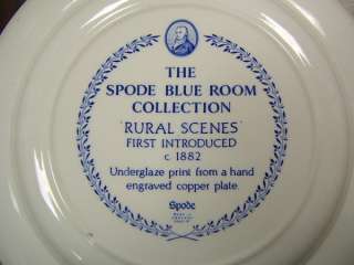 Collector Plate Rural Scenes Spode Blue Room Collection  