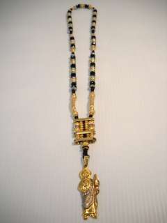 new SAN JUDAS 14k GOLD PLATED ROSARIO ROSARY NECKLACE  