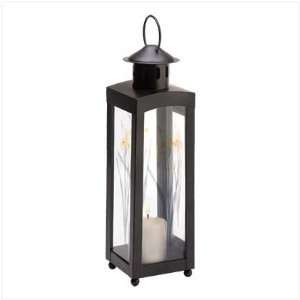 Springtime Iris Candle Lantern 