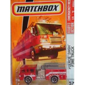 Matchbox Emergency Response Series #57 Pierce Dash Fire Truck 3 Lug 