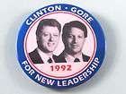 USA PRESIDENT BILL CLINTON 1992 PRESIDENTIAL CAMPAIGN BUTTONS PINS YOU 