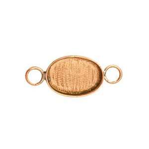  Copper Oval Bezel Link 19x15mm Supplys Arts, Crafts 