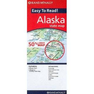 Rand Mcnally Easy to Read Alaska State Map by Rand McNally and Company 