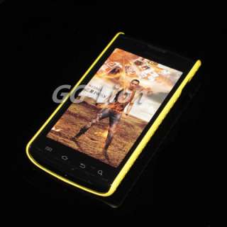 Mesh Hole Hard Case Cover for in yellow color SAMSUNG CAPTIVATE i897 