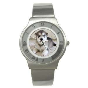  Alaskan Malamute Puppy Dog Stainless Steel Watch GG0007 