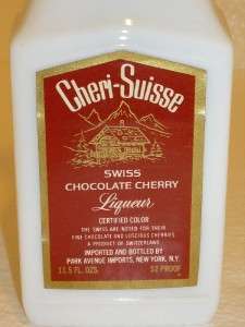   CHOCOLATE CHERRY LIQUEUR TWO 11.5oz RARE MADE IN SWITZERLAND  
