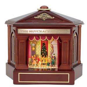   SUITE MUSIC BOX MR CHRISTMAS ANIMATED WOOD GOLD LABEL 4 SCENES  