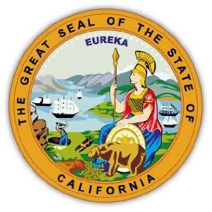  California Great State Seal car bumper sticker decal 5 X 