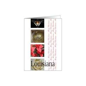  Louisiana State specific card red, black & white Winter 