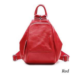 DUDU womens genuine leather backpack tote shoulder bag  
