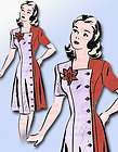 Vintage Mail Order Wrap Around Dress Pattern Sz 16 18  