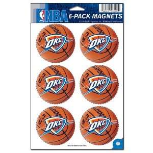 NBA Oklahoma City Thunder Magnet Set   6pk  Kitchen 