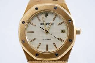 18 K Yellow Gold Audemars Piguet Royal Oak Mens Automatic Watch Pre 