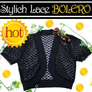 Womens Beautiful Sleeve Lace Bolero/Jacket Shrug Top  