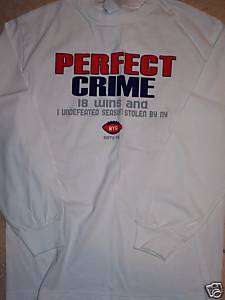 NEW YORK GIANTS SUPER BOWL PERFECT CRIME L/S T SHIRT M  
