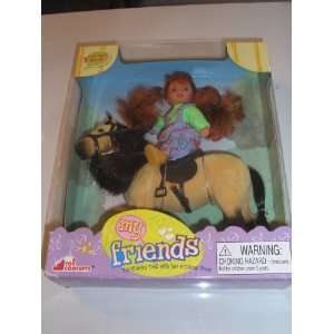   Pony Set By Excite Cute Red Hair Girl Doll Riding a Pony Toys & Games